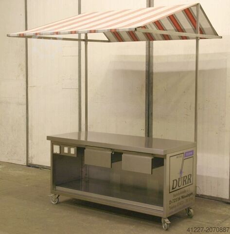 Mobiler Verkaufstresen Edelstahl Typ 1800/1670/H2330 mm