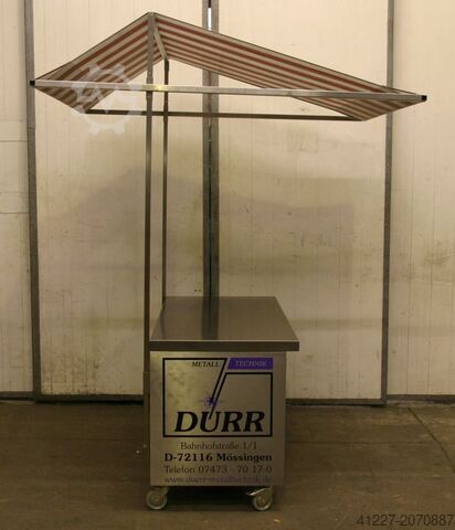 Mobiler Verkaufstresen Edelstahl Typ 1800/1670/H2330 mm