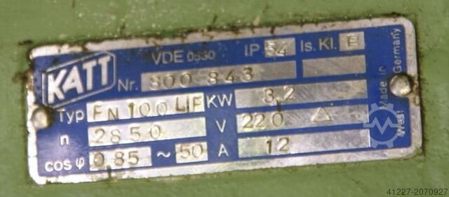 Electric motor 3.2 kW 2850 Rpm Katt FN 100 L/F