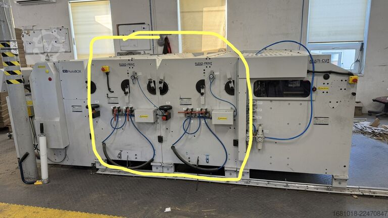Drucker von BCS Autobox BCS British Converting Solutions Autobox 2600+2x FelexoPrint+Multicut
