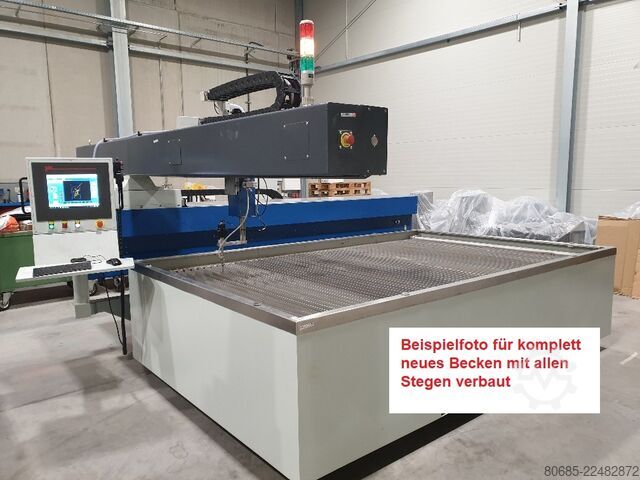 Water tank for waterjet system Wasserbecken 3x2 m gebraucht Diverse Wasserstrahlanlagen
