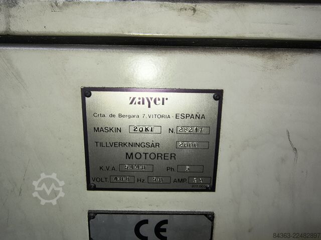 Bed type milling machine Zayer 20KF 3000