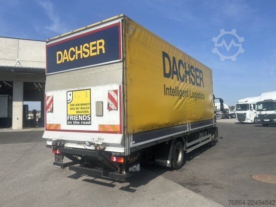 Flatbed truck with tarp IVECO EUROCARGO 160E PLANE, LBW DHOLLANDIA , MOTORPROBLEM