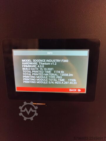3d printer 3D Gence Industry F340 3D Drucker (PEEK-Material)