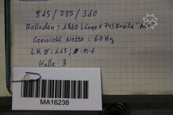 Guideway protection systems Eitec 1860 x 745 mm