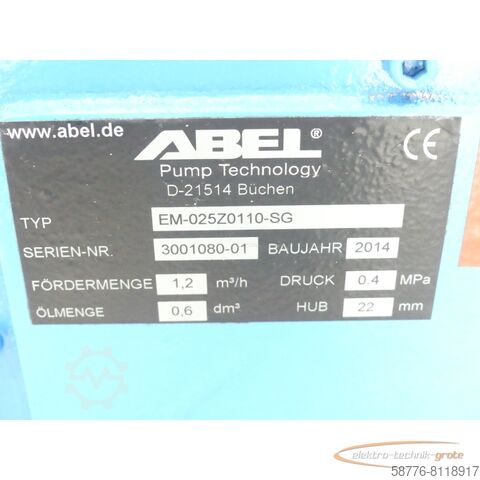 Control unit ABEL Abel EM - 025Z0110-SG SN:3001080-01 + Lenze GST06-2M VAL 090C12