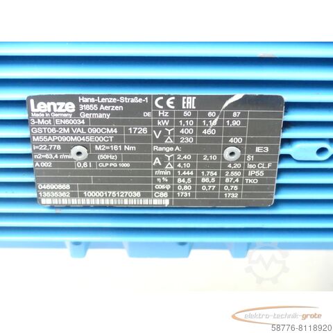 Control unit ABEL Abel EM - 025Z0110-SG SN:3001302-01 + Lenze GST06-2M VAL 090CM4