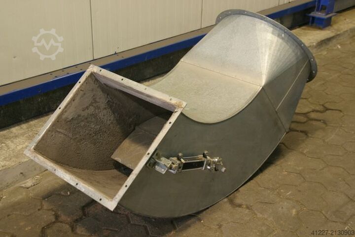 Ventilation duct angle Stahl 550x450/560 mm