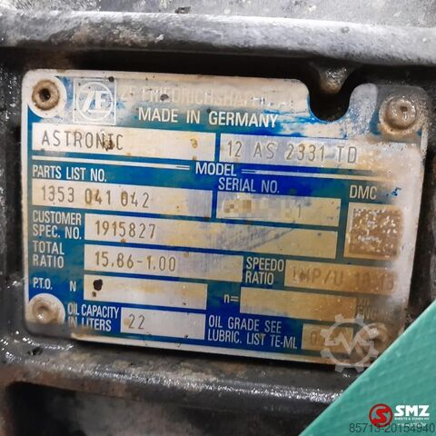 Gearbox Daf Occ versnellingsbak 12AS2331TD + intarder IT3 DAF