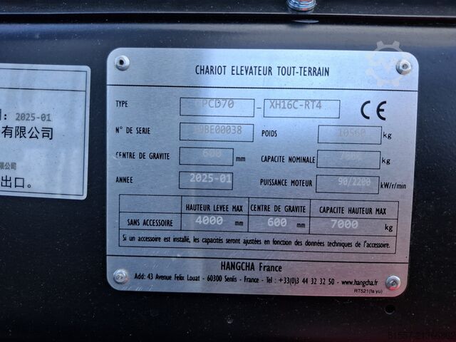 Off-road forklift Hangcha CPCD 70-XH16C-RT4 | 2025