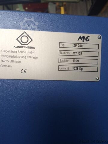 Gear Testing Machine KLINGELNBERG-HOEFLER ZP 260