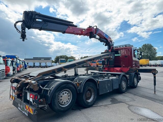 Truck mounted crane SCANIA R490 8x2*6 Euro 6 Tipper / Crane HMF 3220 K6