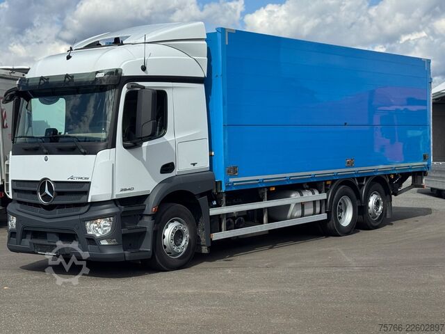 LKW mit Getränkeaufbau MERCEDES-BENZ ACTROS 2540 L / E6 / LBW / LENKACHSE / 19 PAL