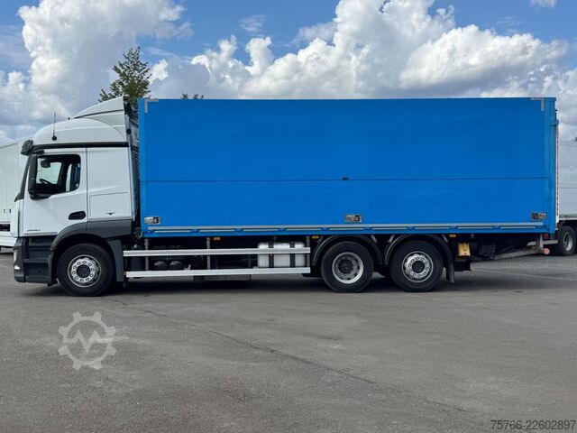 LKW mit Getränkeaufbau MERCEDES-BENZ ACTROS 2540 L / E6 / LBW / LENKACHSE / 19 PAL