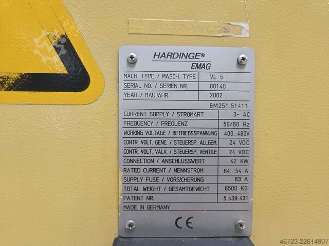 Vertikaldrehmaschine EMAG VL 5