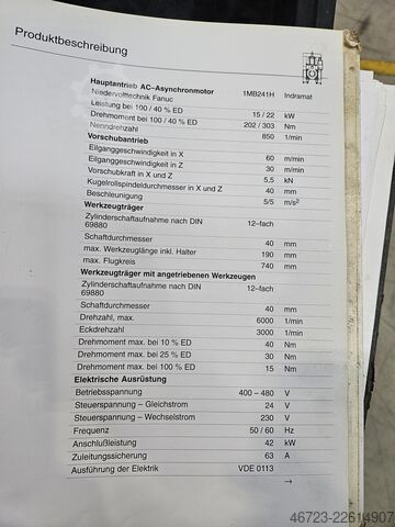 Vertikaldrehmaschine EMAG VL 5