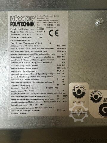 Mobile extraction system Höcker Polytechnik 970503
