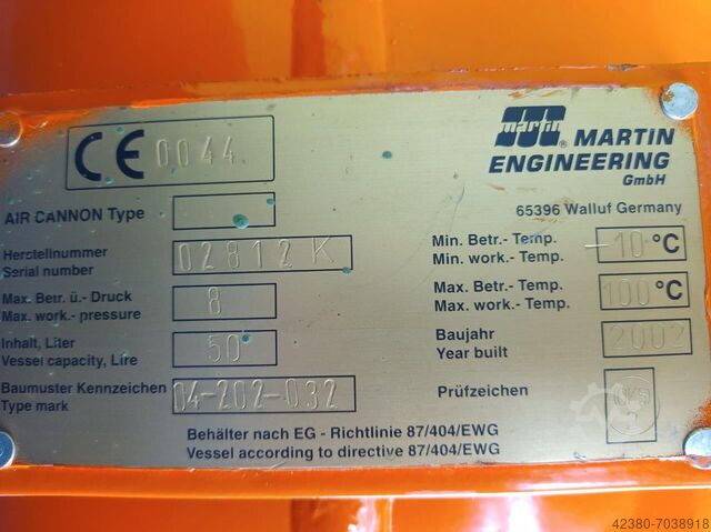 Bulk material conveyor Martin Engineering BWB VHX 25 / 50Liter