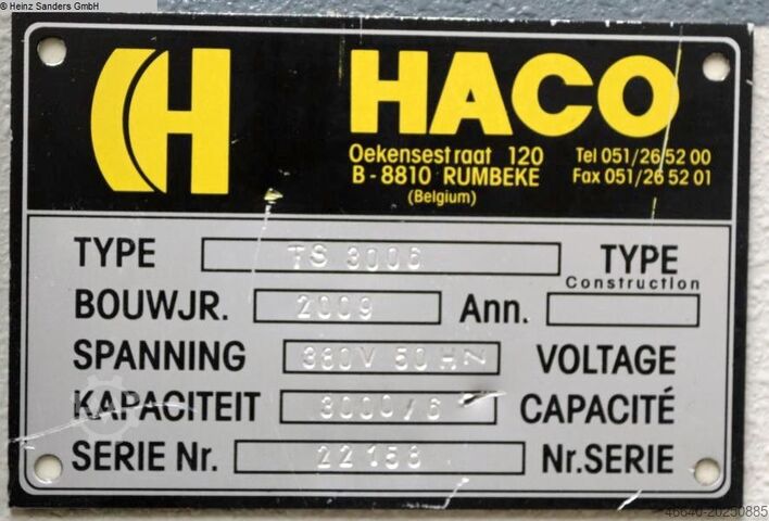 Plate Shear - Hydraulic HACO TS 3006