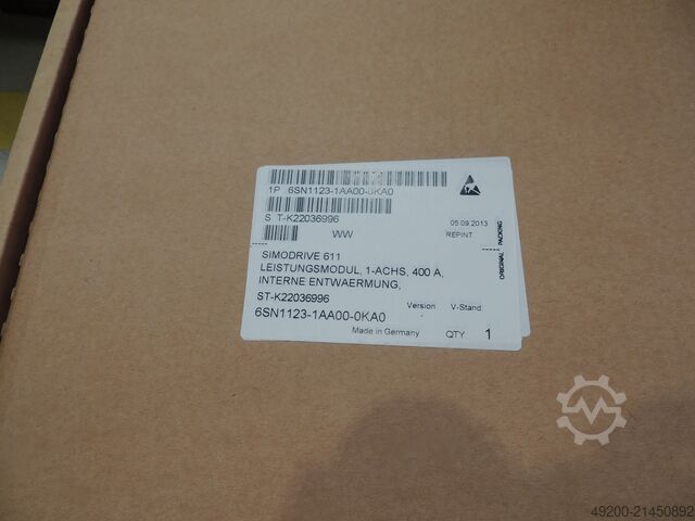 Power module Siemens SIMODRIVE 611 6SN1123-1AA00-0KA0