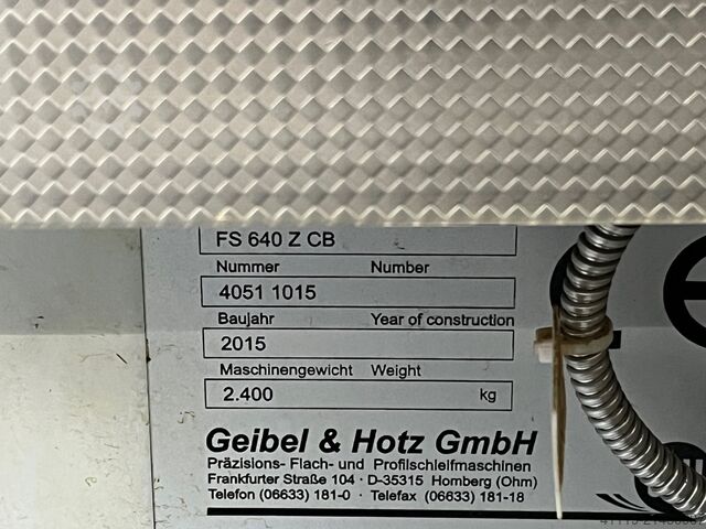 Surface grinding machine G+H FS640Z CB  