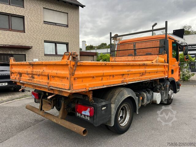 Dreiseitenkipper MAN TGL 8.210 3S.Kipper MEILLER Kipphydraulik