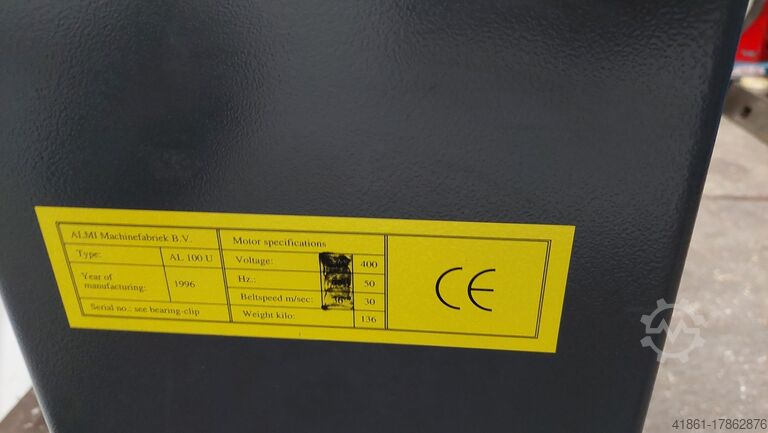 Univ. radii metal belt grinder ALMI AL 100 U