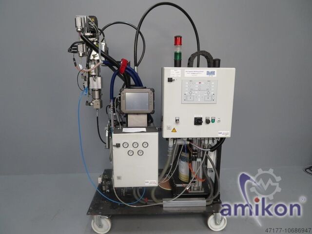 Prüfstation für Kleberköpfe inklusive DÜRR 5 Robotergeführte Kleberköpfe