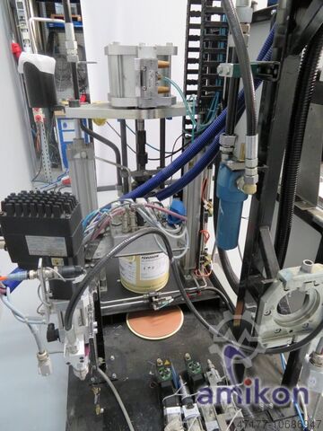 Prüfstation für Kleberköpfe inklusive DÜRR 5 Robotergeführte Kleberköpfe