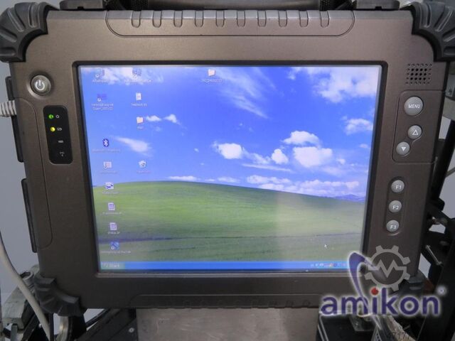 Prüfstation für Kleberköpfe inklusive DÜRR 5 Robotergeführte Kleberköpfe