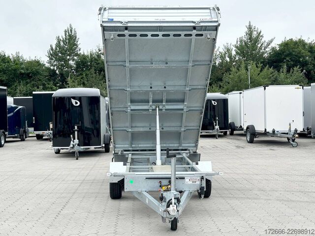 Three-way tipper Humbaur HTK 3500.37 | PROSTEEL 362X185X40CM 3500KG DREISEITENKIPPER