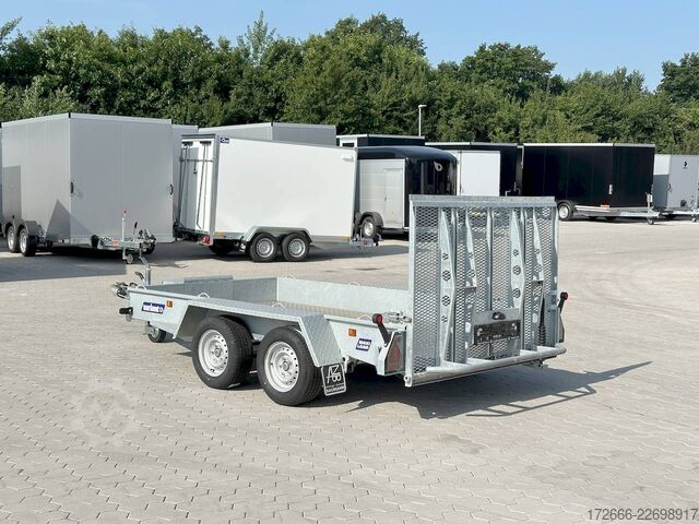 Baumaschinenanhänger Variant 3516 B3 | MAXI LOAD | RAMPE | ALURIFFELBLECH 300X162CM 3500KG BAUMASCHINENANHÄNGER | BEAVERTAIL