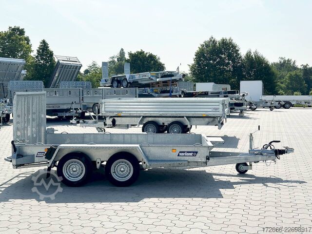 Baumaschinenanhänger Variant 3516 B3 | MAXI LOAD | RAMPE | ALURIFFELBLECH 300X162CM 3500KG BAUMASCHINENANHÄNGER | BEAVERTAIL