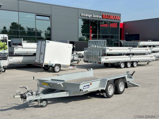 Baumaschinenanhänger Variant 3516 B3 | MAXI LOAD | RAMPE | ALURIFFELBLECH 300X162CM 3500KG BAUMASCHINENANHÄNGER | BEAVERTAIL