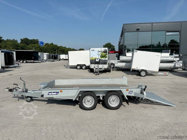 Baumaschinenanhänger Variant 3516 B3 | MAXI LOAD | RAMPE | ALURIFFELBLECH 300X162CM 3500KG BAUMASCHINENANHÄNGER | BEAVERTAIL
