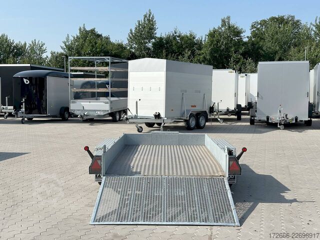 Baumaschinenanhänger Variant 3516 B3 | MAXI LOAD | RAMPE | ALURIFFELBLECH 300X162CM 3500KG BAUMASCHINENANHÄNGER | BEAVERTAIL