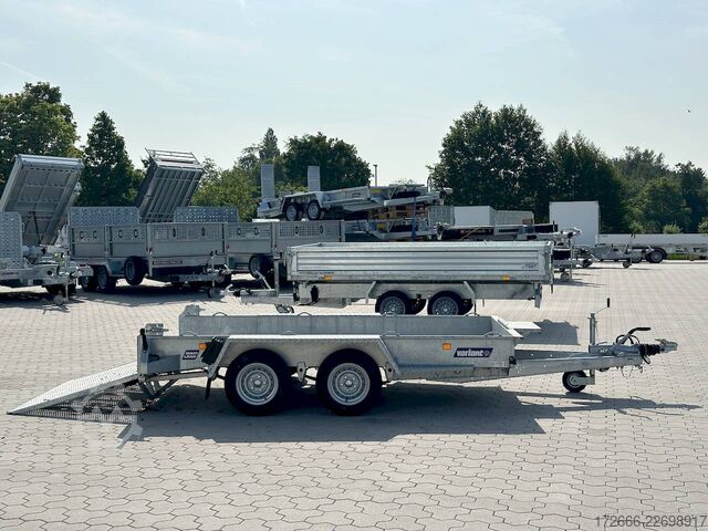 Baumaschinenanhänger Variant 3516 B3 | MAXI LOAD | RAMPE | ALURIFFELBLECH 300X162CM 3500KG BAUMASCHINENANHÄNGER | BEAVERTAIL