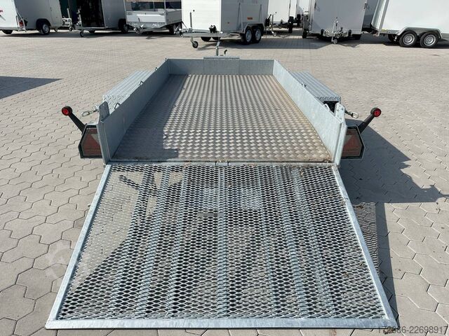Baumaschinenanhänger Variant 3516 B3 | MAXI LOAD | RAMPE | ALURIFFELBLECH 300X162CM 3500KG BAUMASCHINENANHÄNGER | BEAVERTAIL