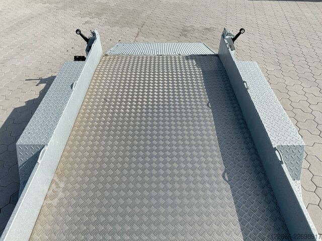 Baumaschinenanhänger Variant 3516 B3 | MAXI LOAD | RAMPE | ALURIFFELBLECH 300X162CM 3500KG BAUMASCHINENANHÄNGER | BEAVERTAIL