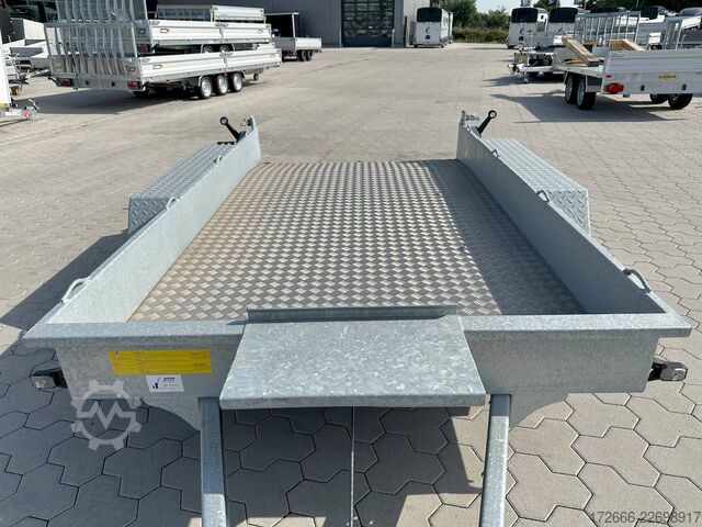 Baumaschinenanhänger Variant 3516 B3 | MAXI LOAD | RAMPE | ALURIFFELBLECH 300X162CM 3500KG BAUMASCHINENANHÄNGER | BEAVERTAIL