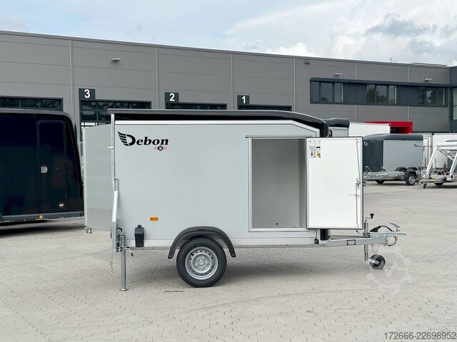 Kofferanhänger Debon CHEVAL LIBERTE DEBON C255 V2 WABENKERN 750 KG | SCHWARZ / GRAU + SEITENTÜR