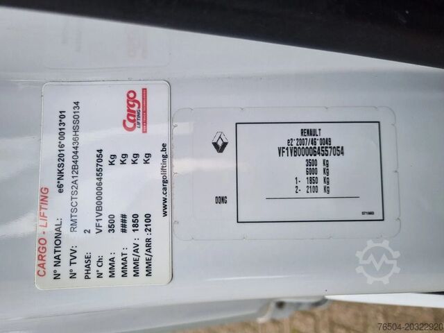 Closed box Renault Master 2.3 DCI 180PK Koffer LBW Dhollandia Euro...