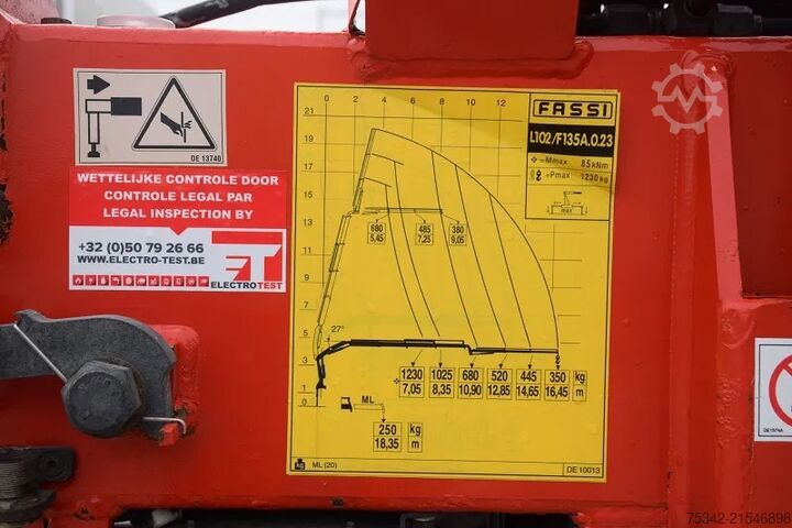 Ladepritsche Mercedes-Benz Axor 1829 + Fassi 135 Flygip