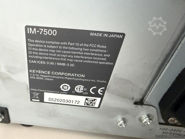 KEYENCE IM-7500 IM-7020 optical CNC measuring system KEYENCE IM-7500 IM-7020 system pomiarowy optyczny CNC KEYENCE IM-7500 IM-7020 system pomiarowy optyczny CNC
