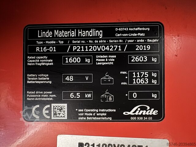 R 16 - * Triplex FFL !! ALLE Optionen!! LINDE R 16 -  * Triplex FFL !! FULL options !!