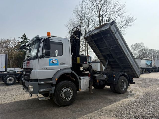 Autokran MERCEDES-BENZ Axor 1833 4x4 HAD Dreiseitenkipper mit MGK Kran