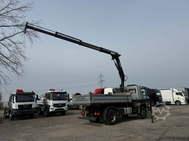 Autokran MERCEDES-BENZ Axor 1833 4x4 HAD Dreiseitenkipper mit MGK Kran
