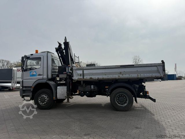 Dreiseitenkipper LKW MERCEDES-BENZ Axor 1833 4x4 HAD Dreiseitenkipper mit MGK Kran