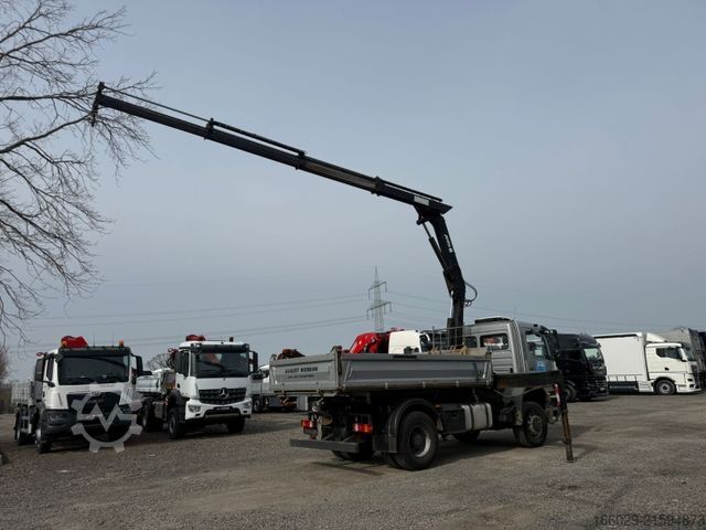 Dreiseitenkipper LKW MERCEDES-BENZ Axor 1833 4x4 HAD Dreiseitenkipper mit MGK Kran