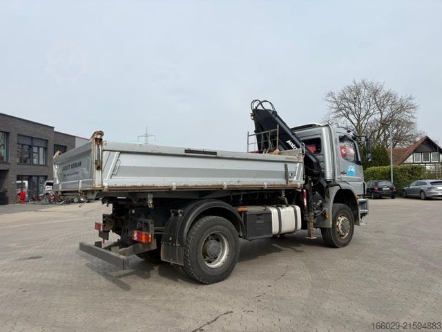 LKW mit Pritsche (offen) MERCEDES-BENZ Axor 1833 4x4 HAD Dreiseitenkipper mit MGK Kran